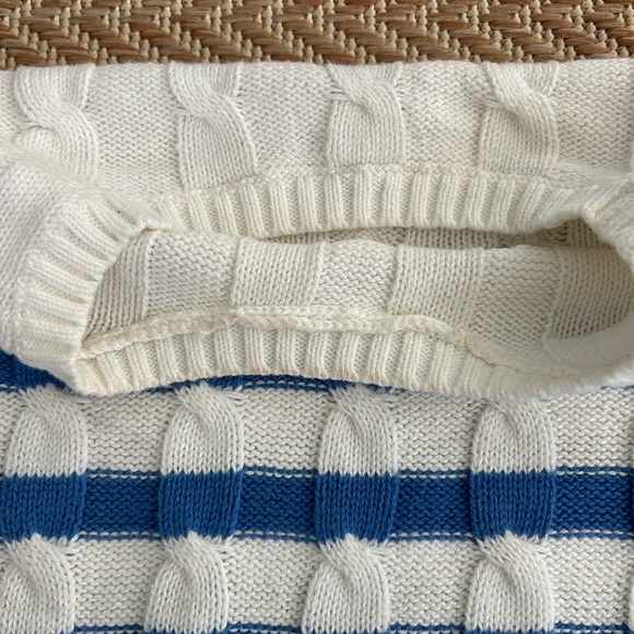J Crew striped cable knit sweater - Picture 4 of 6